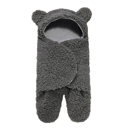 Lamb Plush Sleeping Bag | Cozy Newborn Baby Swaddling Quilt