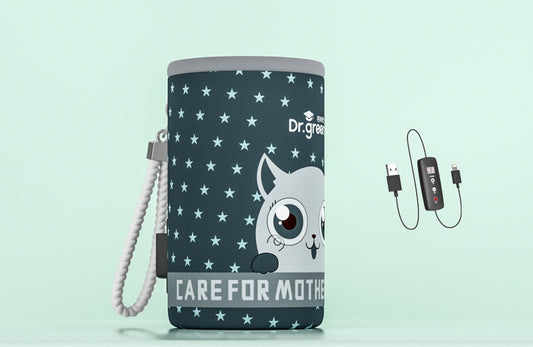 Keep Bottles Warm On-the-Go: Insulation Sleeve Thermostat Portable Insulated Baby Bottle