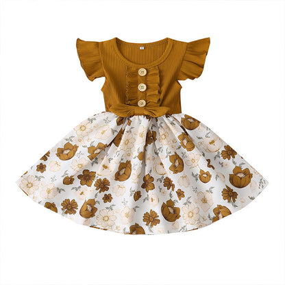 Toddler & Baby Girls Summer Dress – Sleeveless Casual Outfit for Girls (Sizes 80–120 cm)