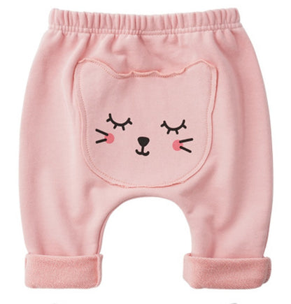 Adorable Cartoon Patch Baby Pants: Playful Style for Little Ones
