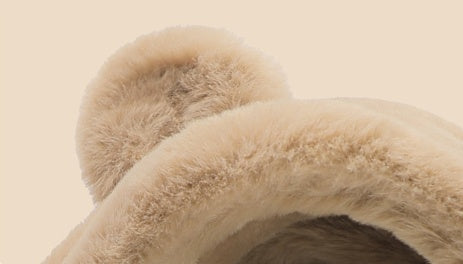 Adorable Baby Bear Hat with Scarf: Cozy and Warm for Infants
