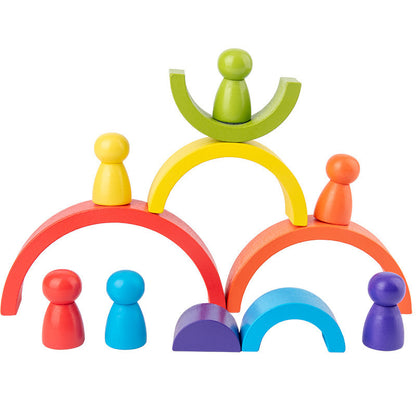 Creative Fun: Rainbow Arched Building Blocks for Imaginative Play