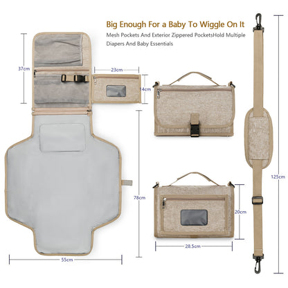 Folding Waterproof Portable Baby Essentials and Diaper Pad: On-the-Go Comfort for Your Little One