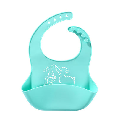 Baby Food Bib | Silicone Saliva Bag for Mess-Free Meals