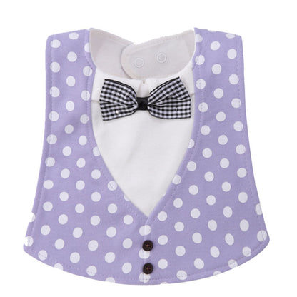 Chic Gentleman Style Waterproof Baby Bib: Novelty Infant Burp Cloths for Newborns & Toddlers