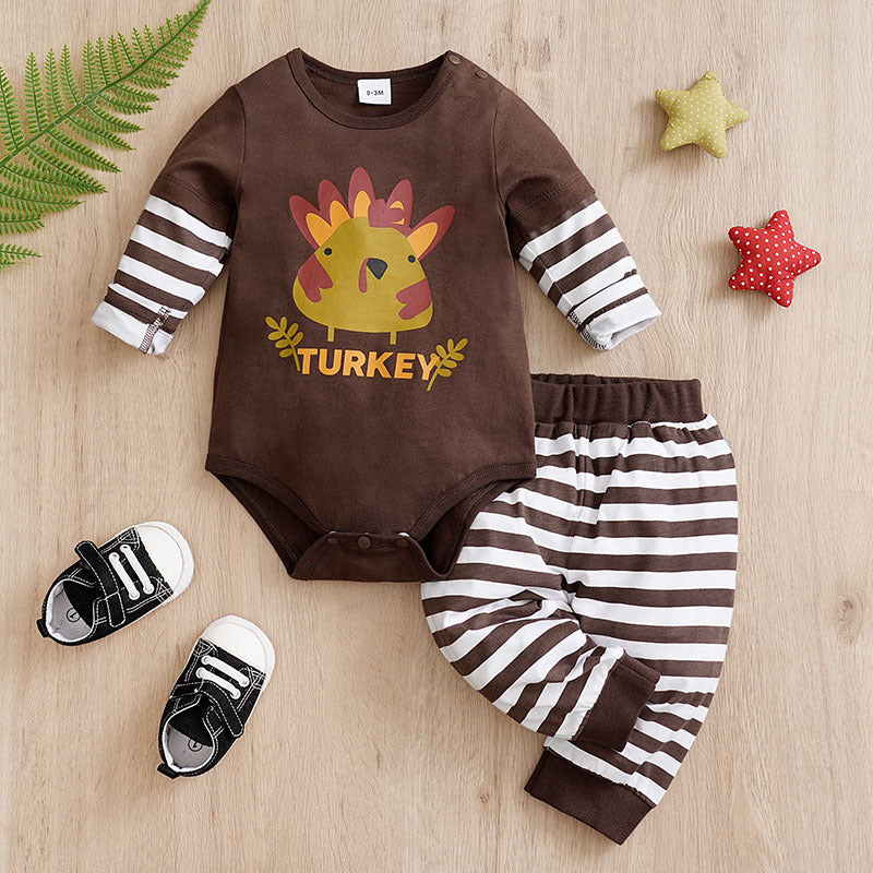 Adorable One-Year-Old Baby and Infant Overalls Clothes: Children's Spring Two-Piece Suit