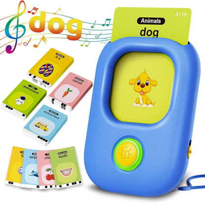 Talking Flash Cards,Kids Toddler Flash Cards With 448 Sight Words,Montessori Toys,Autism Sensory Toys,Speech Therapy Toys,Learning Educational Gifts For Age 1 2 3 4 5 Years Old Boys And Girls
