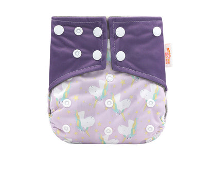 Western Style Bamboo Charcoal Washable Diapers - Digital Printing for Eco-Friendly Baby Care