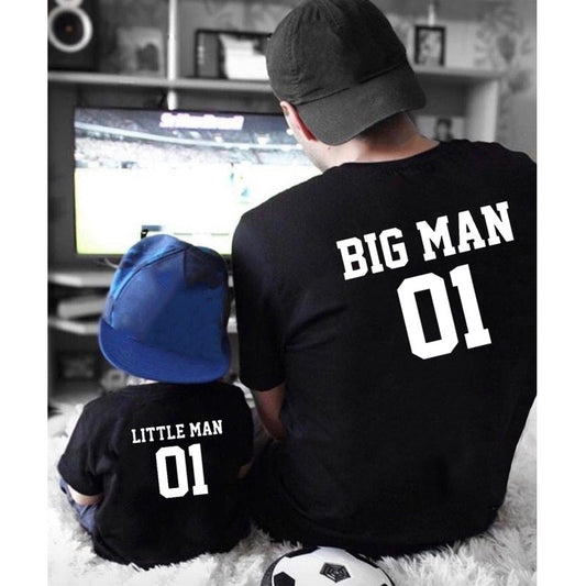 Stylish Bonding: Parent-Child Cotton T-Shirt Set for Matching Family Looks