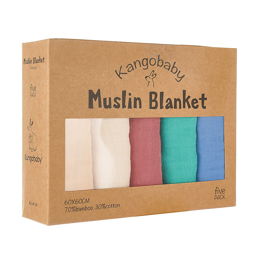 Muslin Blanket Gauze Saliva Towel Baby Bib | Soft and Absorbent Infant Essential