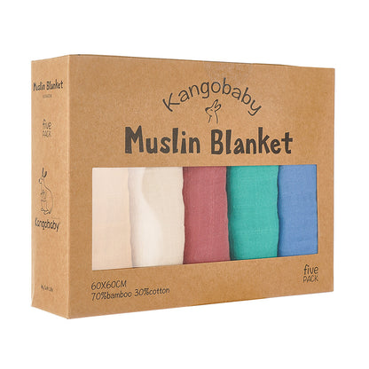 Muslin Blanket Gauze Saliva Towel Baby Bib | Soft and Absorbent Infant Essential