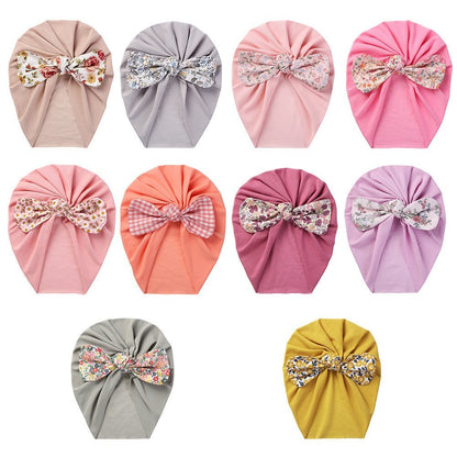 Chic and Cozy Bow-Knot Tie Thickened Warm Boneless Hat