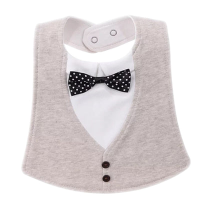 Chic Gentleman Style Waterproof Baby Bib: Novelty Infant Burp Cloths for Newborns & Toddlers