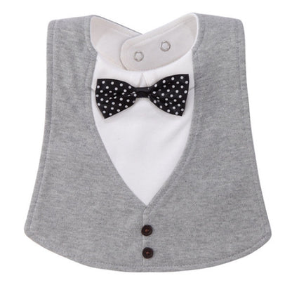 Chic Gentleman Style Waterproof Baby Bib: Novelty Infant Burp Cloths for Newborns & Toddlers