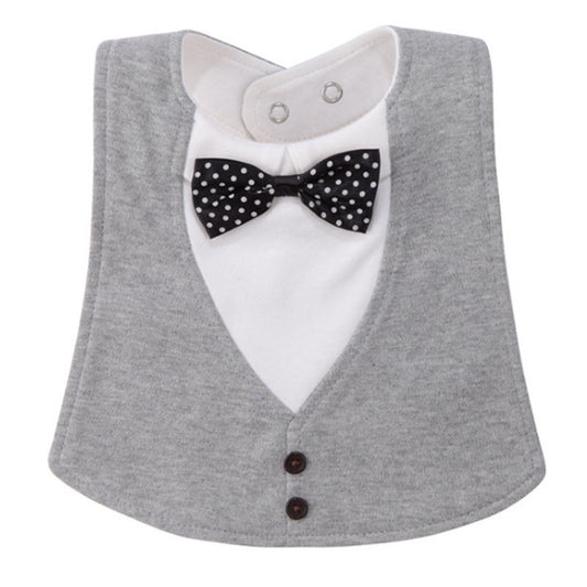 Chic Gentleman Style Waterproof Baby Bib: Novelty Infant Burp Cloths for Newborns & Toddlers