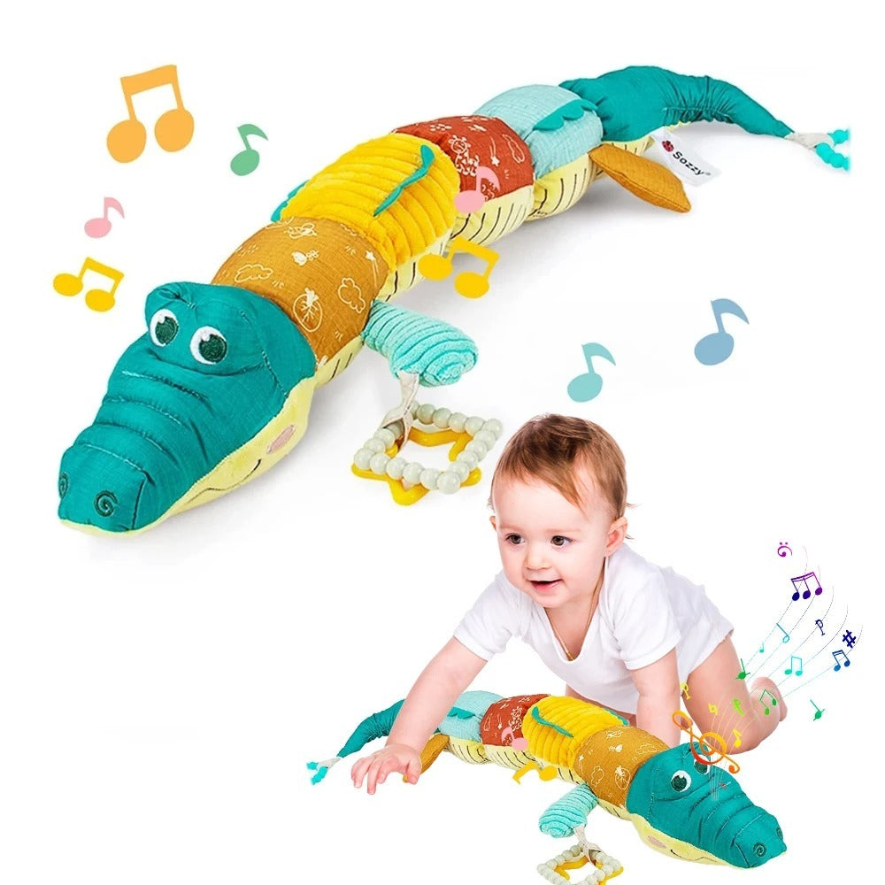 Baby and Infant Crocodile Soothing Plush Puzzle Toy