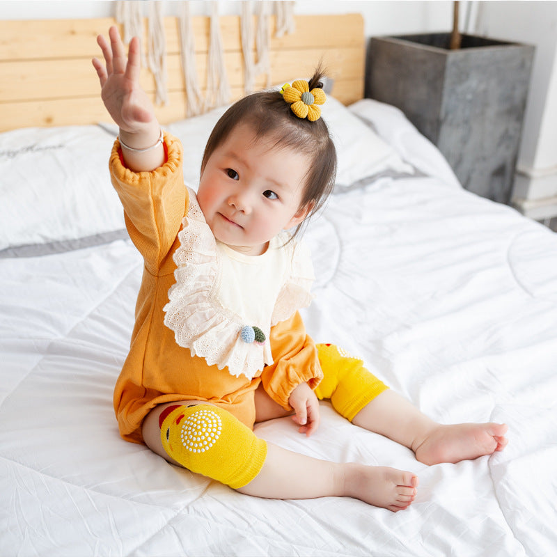 Protective Animal Printed Baby Knee Pads for Crawlers and Toddlers - Comfortable Support