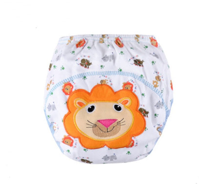 Adorable Cartoon Diaper Pants: Breathable Infant Training Pants