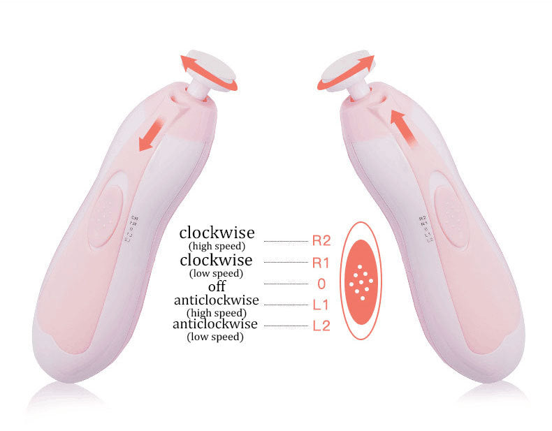 Top-Rated Anti-Scratch Baby Electric Nail Polisher – Multifunctional & Safe for Newborns