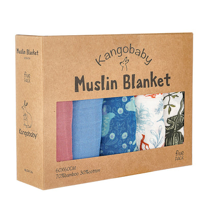 Muslin Blanket Gauze Saliva Towel Baby Bib | Soft and Absorbent Infant Essential