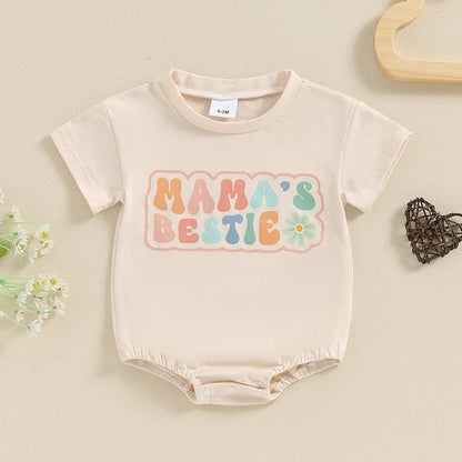 Stylish Baby's Summer Printed Short-Sleeved Fashion Romper