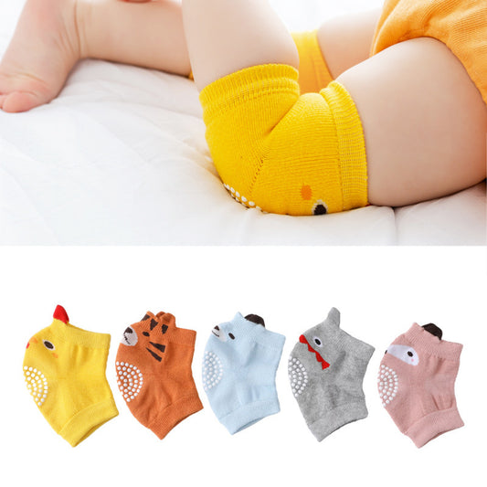 Protective Animal Printed Baby Knee Pads for Crawlers and Toddlers - Comfortable Support