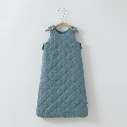 Cozy and Safe Baby Cotton-Padded Sleeping Bag Vest for Restful Nights