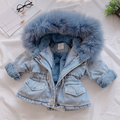 Chic and Stylish: Denim Coat for Girls - Fashionable Outerwear for Every Occasion