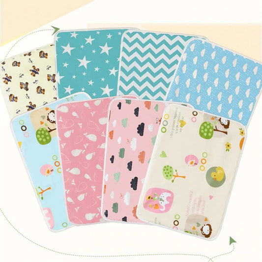 Cartoon Cotton Baby Changing Pad | Breathable, Waterproof & Comfortable
