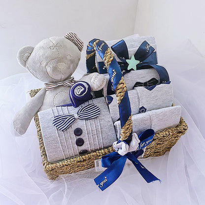 Autumn and Winter Newborn Boy Baby Clothes Set Gift Box: Complete Essentials for Your Little One
