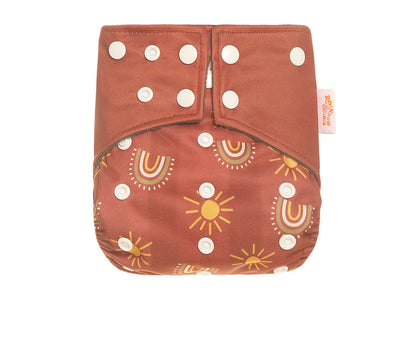Western Style Bamboo Charcoal Washable Diapers - Digital Printing for Eco-Friendly Baby Care
