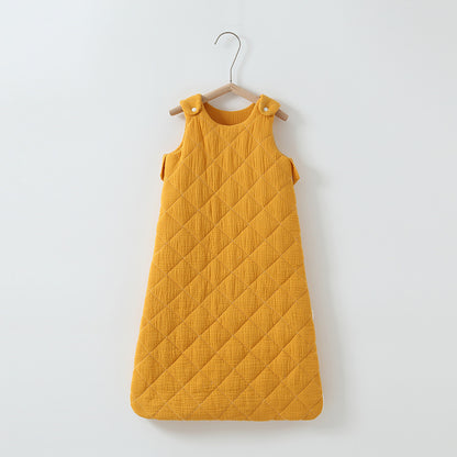 Cozy and Safe Baby Cotton-Padded Sleeping Bag Vest for Restful Nights