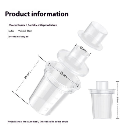 Convenient Portable Outdoor Baby Milk Powder Box for On-the-Go Feeding