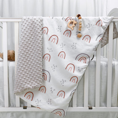 Cuddle Comfort: Pacify Beanie Blanket Newborn Baby Quilt