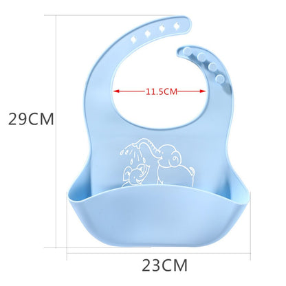 Baby Food Bib | Silicone Saliva Bag for Mess-Free Meals