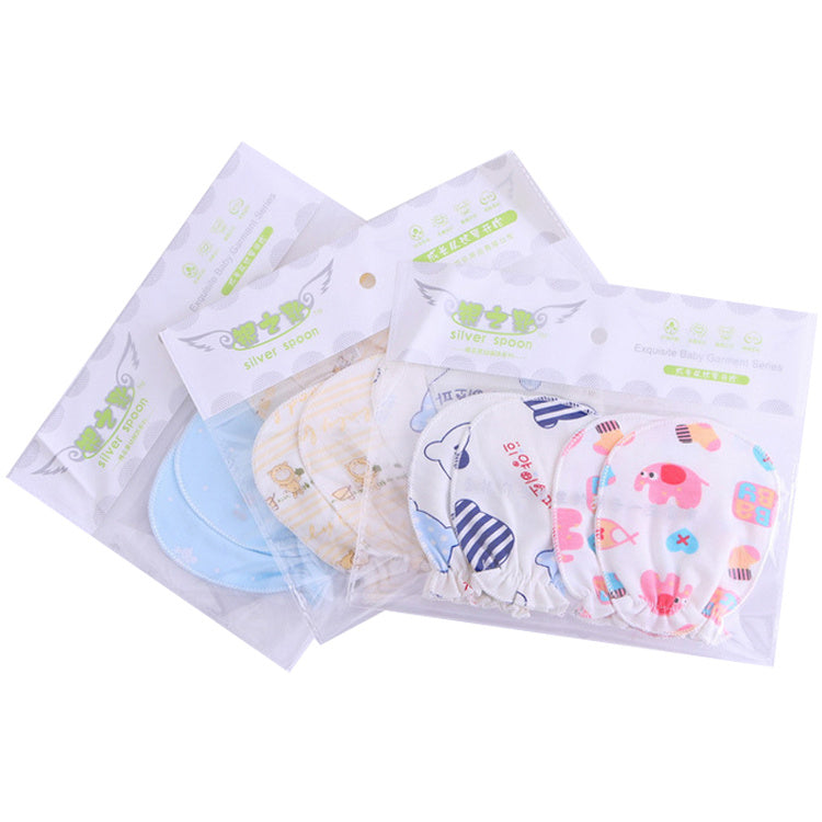 Gentle Protection: Newborn Baby Anti-Scratch Cotton Gloves - Breathable and Comfortable for Summer, 3-12 Months, 6 Pairs