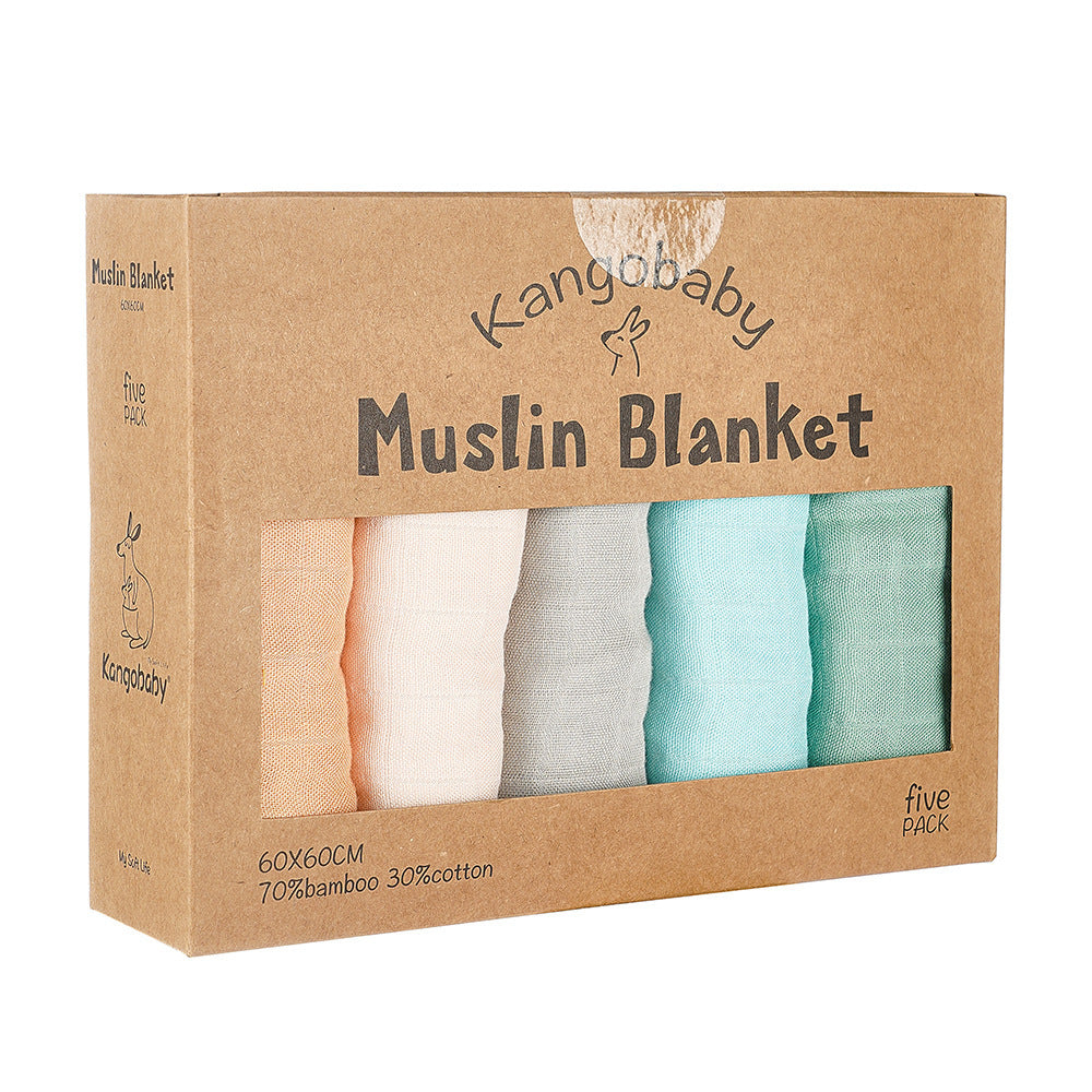 Muslin Blanket Gauze Saliva Towel Baby Bib | Soft and Absorbent Infant Essential