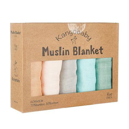 Muslin Blanket Gauze Saliva Towel Baby Bib | Soft and Absorbent Infant Essential