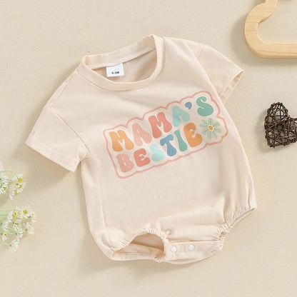 Stylish Baby's Summer Printed Short-Sleeved Fashion Romper