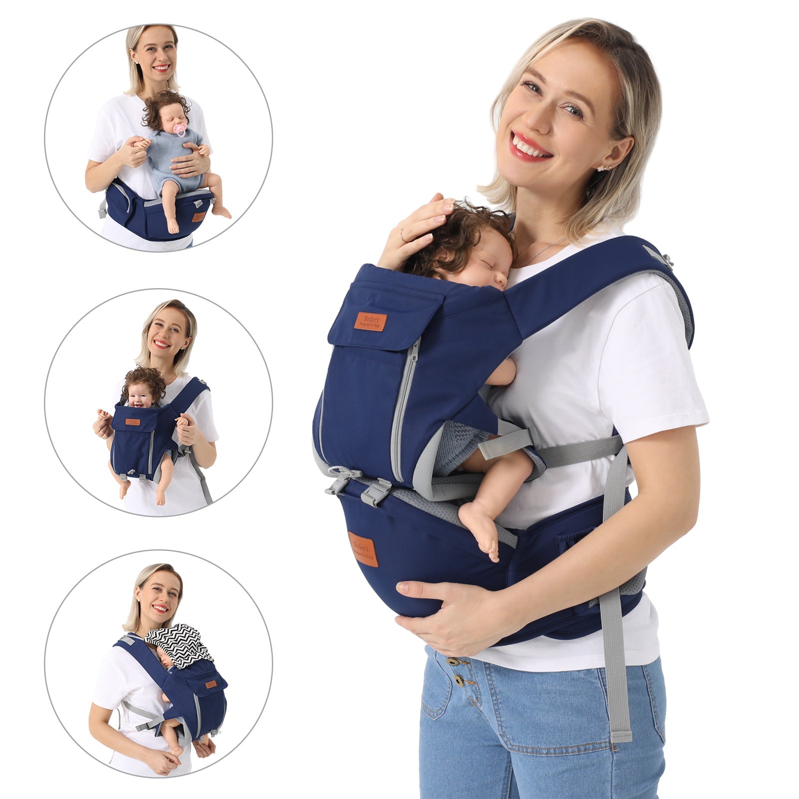 Multi-functional Baby Waist Stool For Newborns To Hold The Baby Artifact Toddler Front And Rear Dual-purpose Baby Carrier