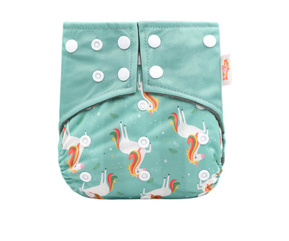 Western Style Bamboo Charcoal Washable Diapers - Digital Printing for Eco-Friendly Baby Care