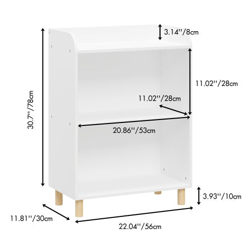 Kids 3-Tier Wooden Bookcase – Multi-Purpose Storage Shelf with Safety Features