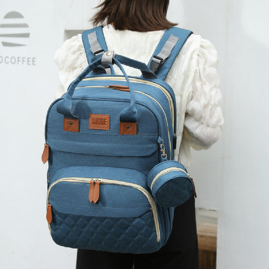 Ultimate Convenience: Expandable Diaper Bag with Insulated Pockets and Multi-Function Design