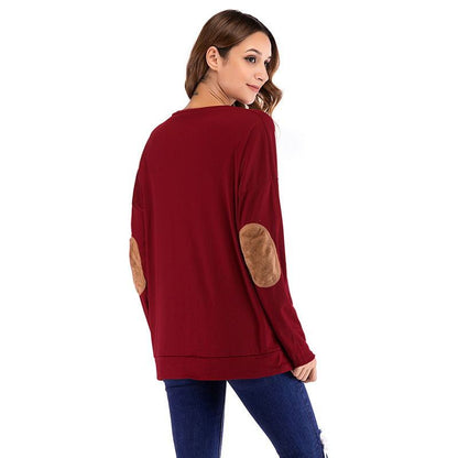 Stylish Graphic Long Sleeve Maternity Tops and Tees for Expecting Moms