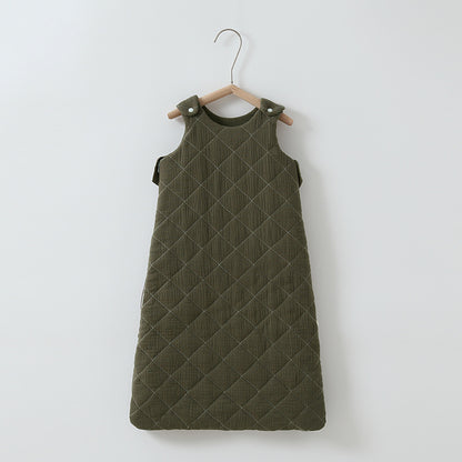 Cozy and Safe Baby Cotton-Padded Sleeping Bag Vest for Restful Nights