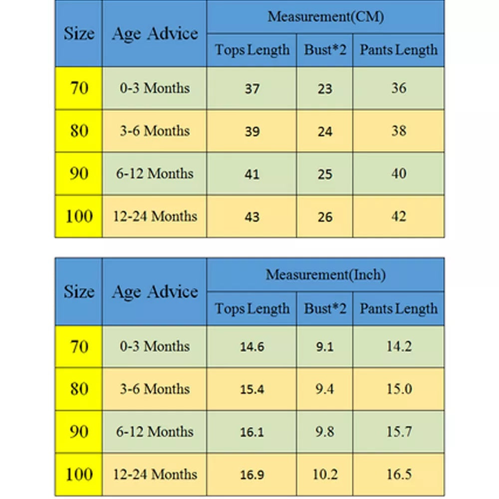 US Newborn Baby Boy & Girl Clothes Set | Tops, Romper, Bodysuit & Pants Outfits