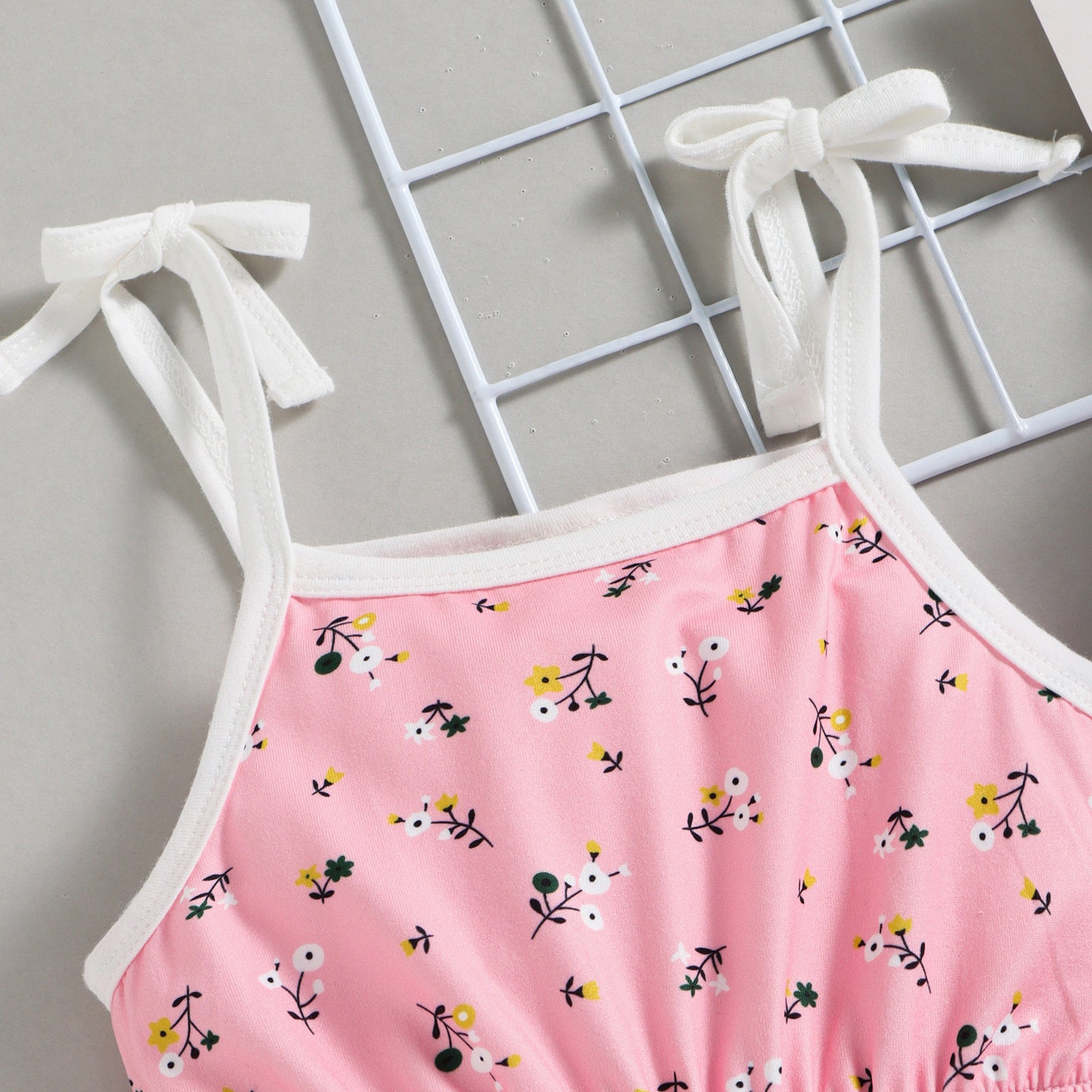 Children's Fashion Floral Printed Spaghetti Strap Romper | Stylish Summer Outfit
