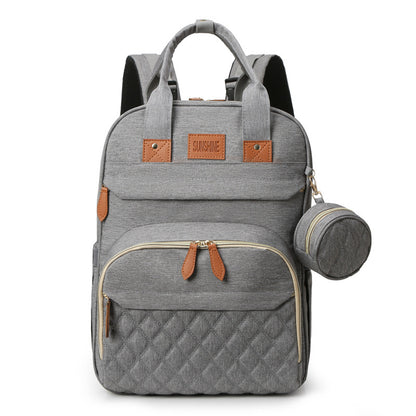 Ultimate Convenience: Expandable Diaper Bag with Insulated Pockets and Multi-Function Design