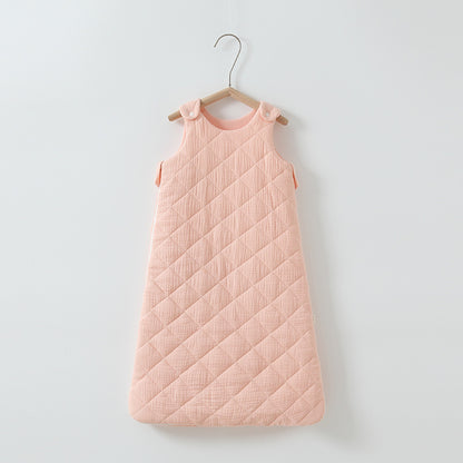 Cozy and Safe Baby Cotton-Padded Sleeping Bag Vest for Restful Nights