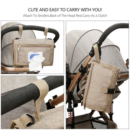 Folding Waterproof Portable Baby Essentials and Diaper Pad: On-the-Go Comfort for Your Little One